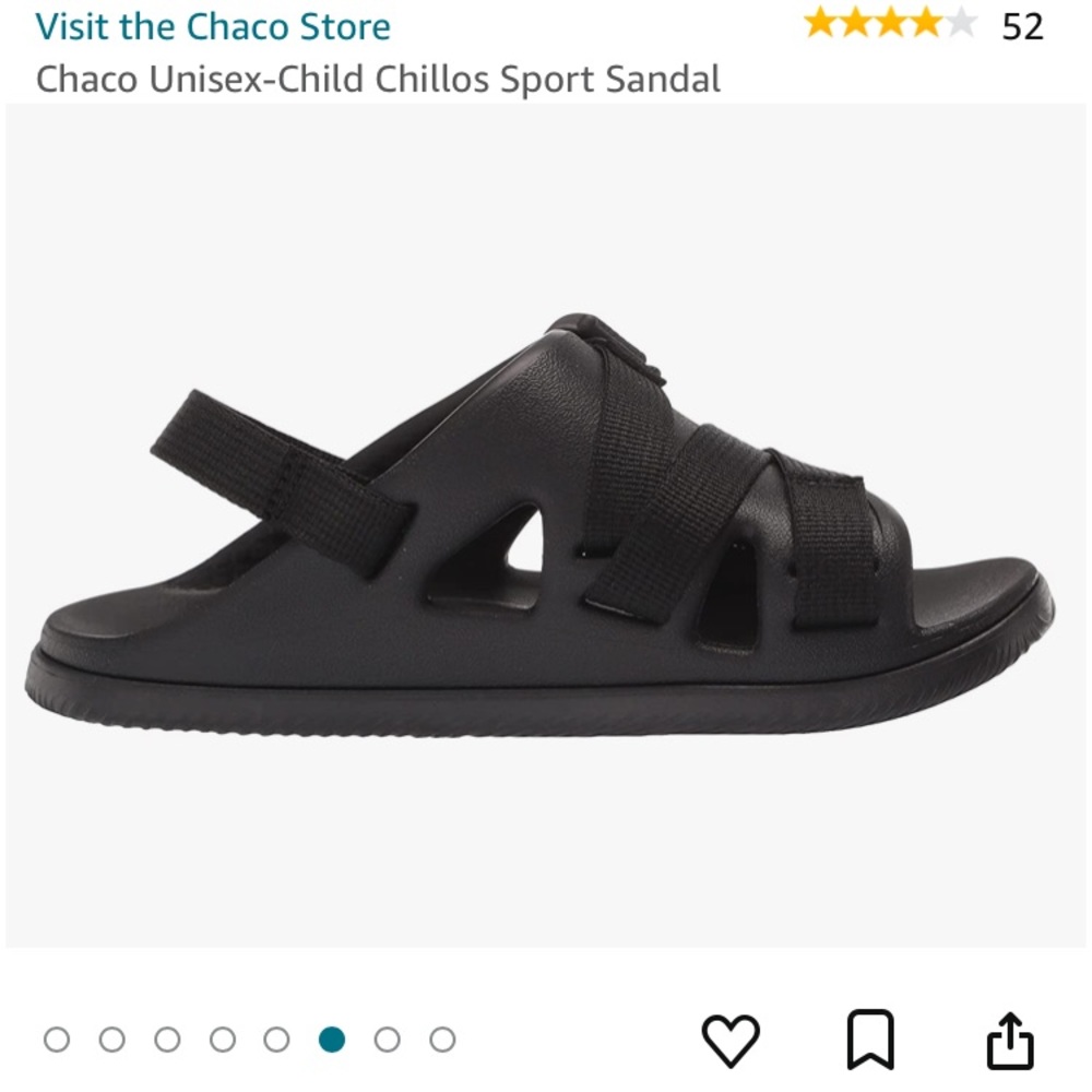 Like New!! 😎 Youth Chacos Chillo Sport Sandal Black 4 Retail $44 - Picture 3 of 10